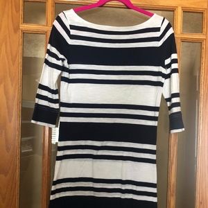LILLY PULITZER Lockwood Blue Stripe Jersey Dress S